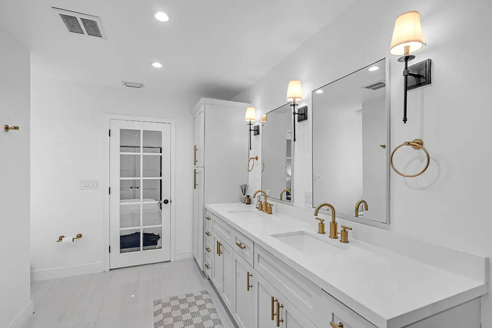 Bathroom Remodeling in Talus with a spacious walk-in shower, tiled walls, glass enclosure, and updated bathroom fixtures